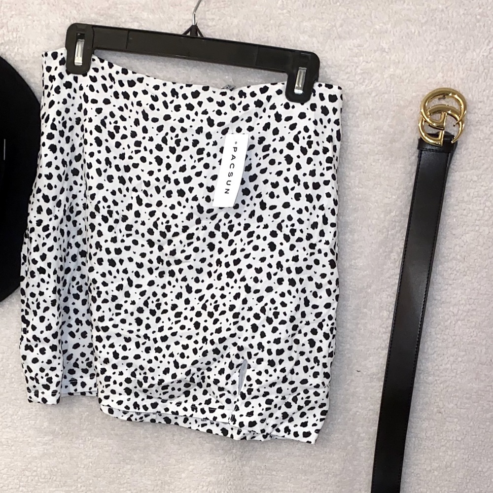 Cow Print Skirt